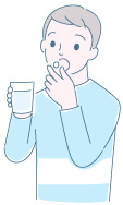 くすりは水なしで飲んでも大丈夫ですか?