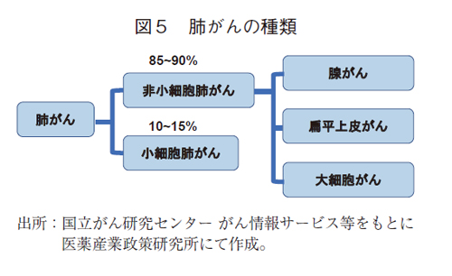 図5 肺がんの種類