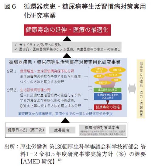 図６ 循環器疾患・糖尿病等生活習慣病対策実用化研究事業